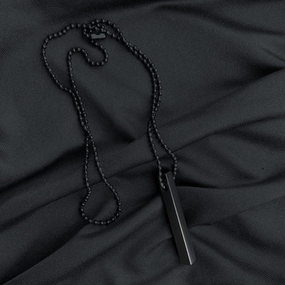 Black Bar Necklace