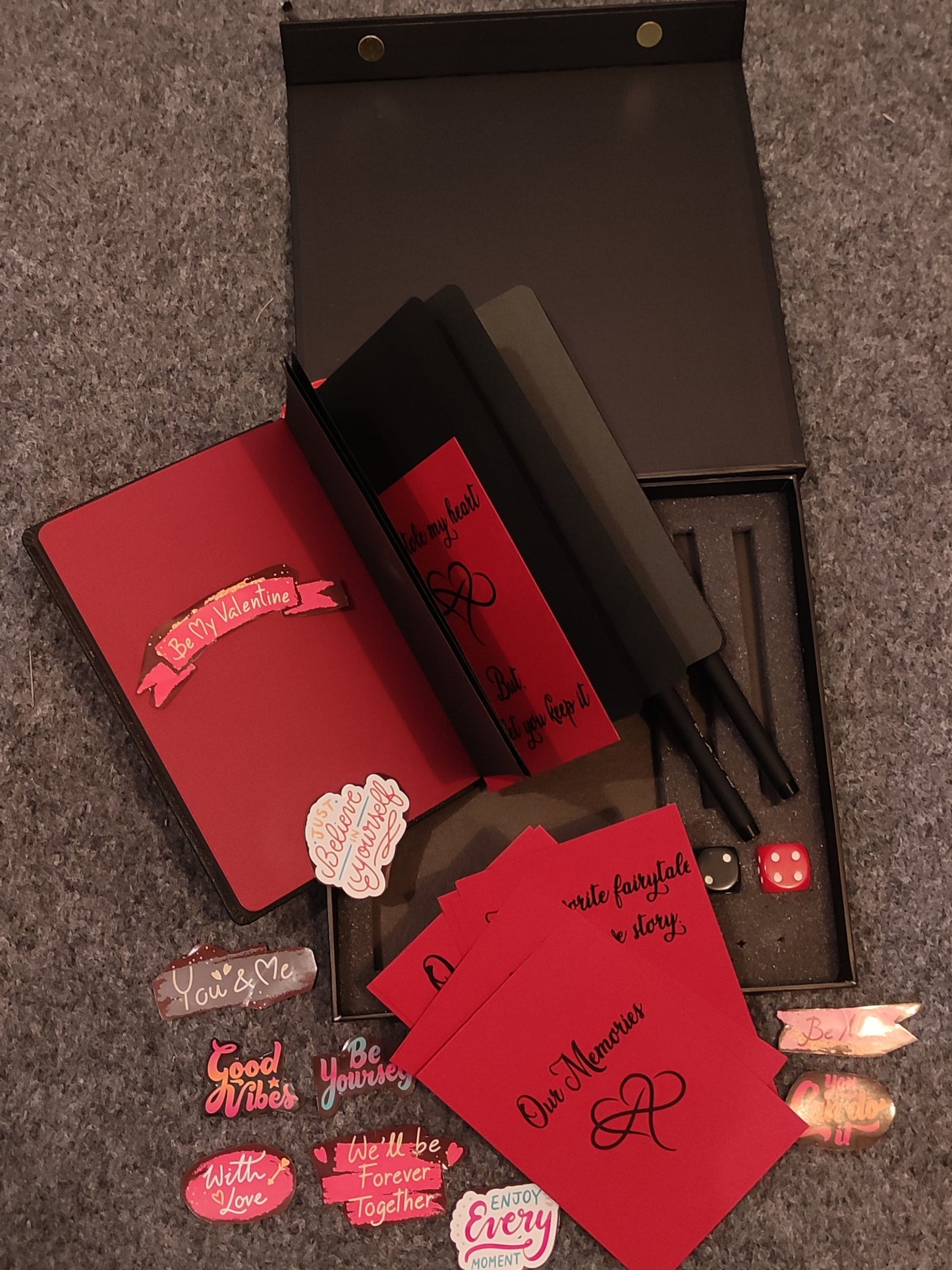 BLK REV - Special Red and Black Notebook Gift Box