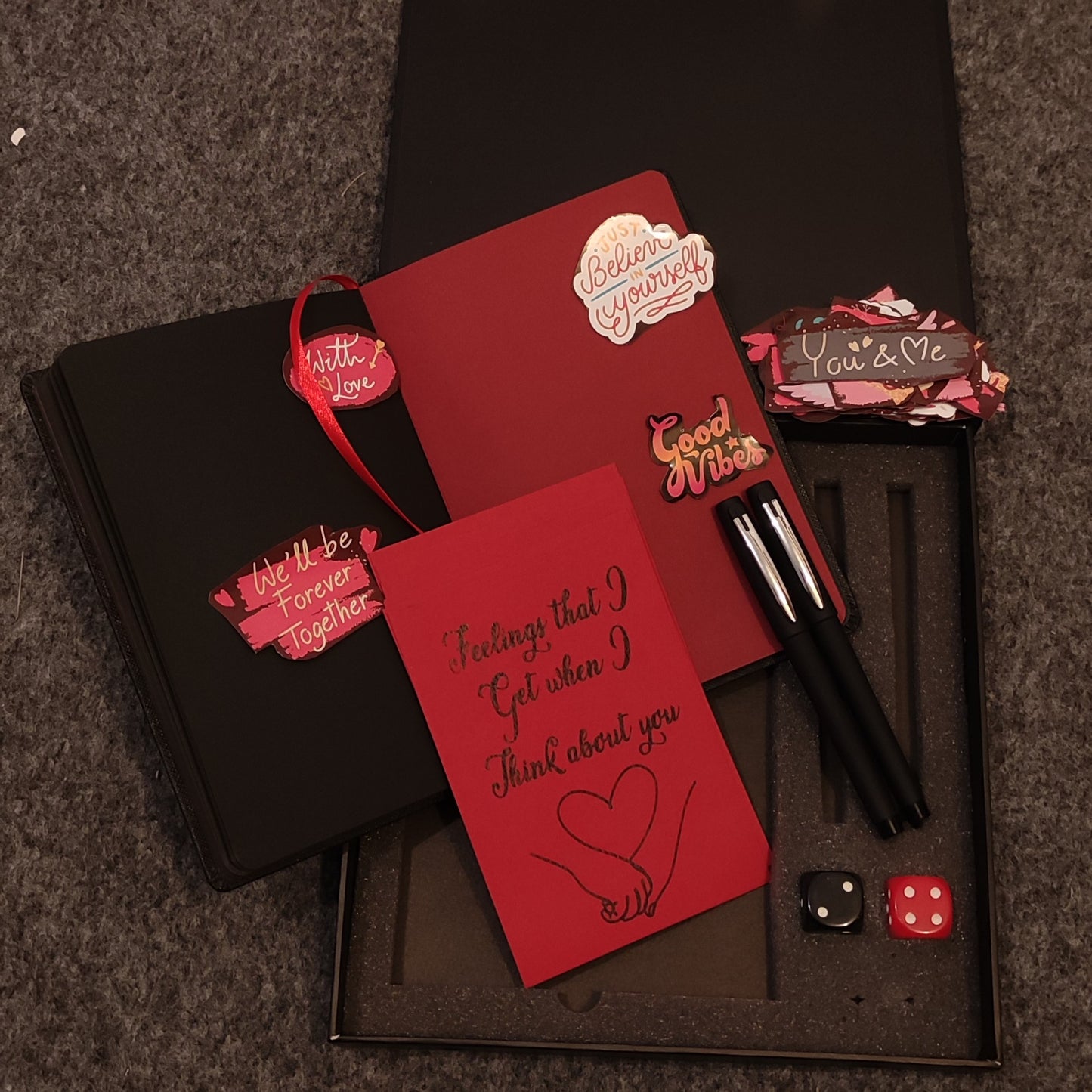 BLK REV - Special Red and Black Notebook Gift Box